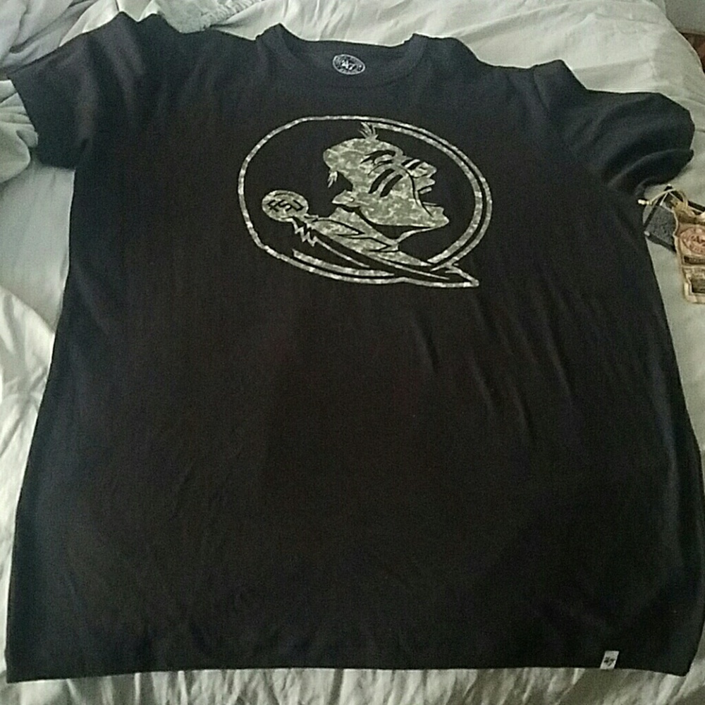 New 47 Brand camo print fl Seminoles shirt sz med